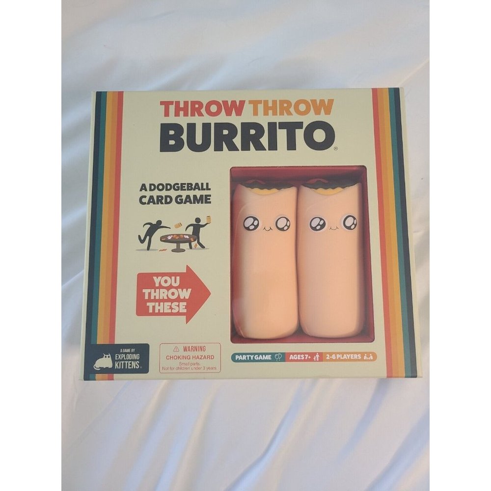 Throw Throw Burrito Board Game by Exploding Kittens, 2-6 players
